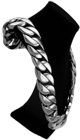 Heavy Chain 30MM Wide Cuban Curb 316L mens Stainless Steel Silver 28 Inch Huge Hip Hop Necklace in Saudi Arabia