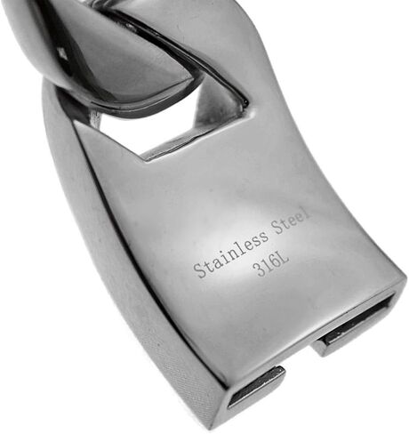 Heavy Chain 30MM Wide Cuban Curb 316L mens Stainless Steel Silver 28 Inch Huge Hip Hop Necklace in Saudi Arabia