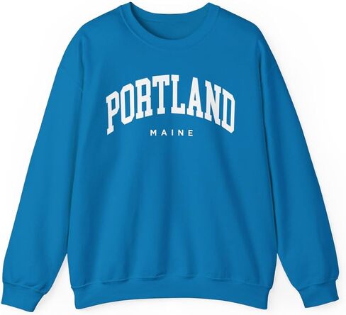 Portland Maine Adult Unisex Crewneck Sweatshirt in Saudi Arabia