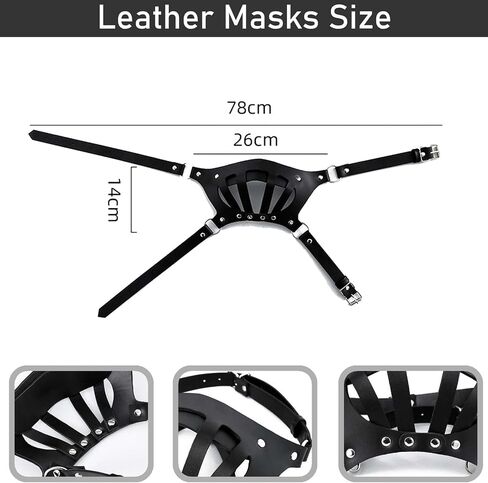 Half Face Steampunk Mask, Black, One Size, Halloween Costume Cosplay Masquerade Party-leather mask,steampunk mask,sexy face mask,sex mask,sexy mask,Erotic mask in Saudi Arabia