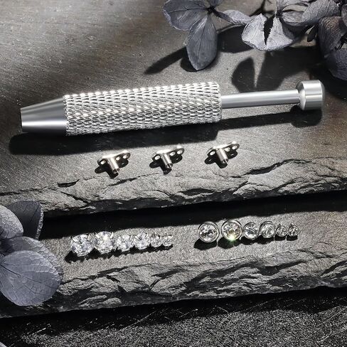 14G CZ Dermal Tops 316L Surgical Steel Internally Threaded Cubic Zirconia Silver Base Dermal Anchor Tops Dermal Piercing Dermal Kit Piercing Jewelry CZ Size 2mm 3mm 4mm in Saudi Arabia