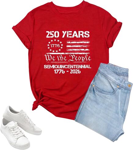 250 Anniversary USA Shirt 4th of July Shirts American Flag Shirts Patriotic Shirt Memorial Day Tee Independence Day Tops in Saudi Arabia