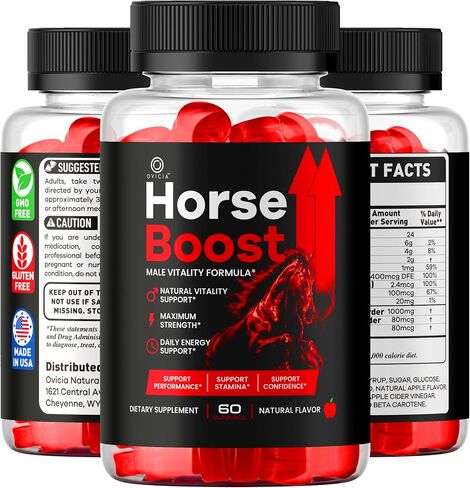 Horse Boost Gummies - Official HorseBoost Gummys Advanced Premium Formula Support Maximum Strength, All Natural Ingredients Vitamins for Overall Health & Wellness, 60 Gummies for 1 Month in Saudi Arabia