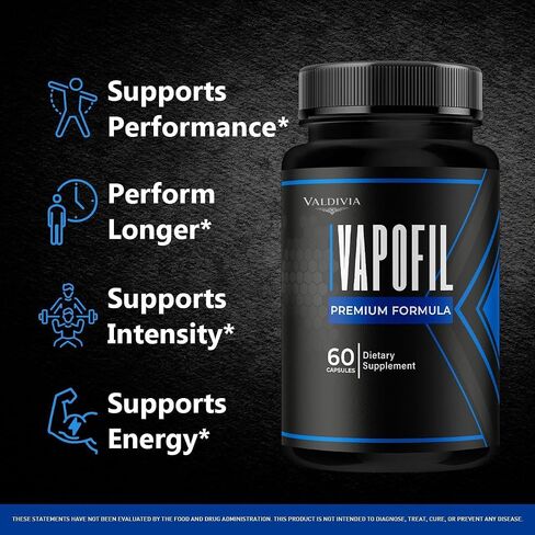 Vapofil Capsules - Official Vapofil Pills Advanced Premium Supplement Support - Maximum Strength, All Natural Vapofil Vitamin for Overall Health & Wellness Reviews, 120 Capsules for 2 Months in Saudi Arabia