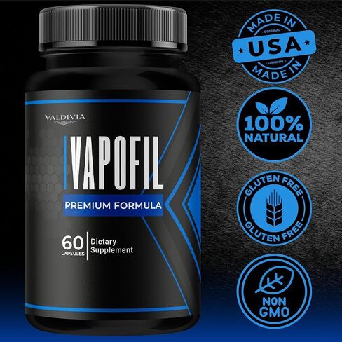 Vapofil Capsules - Official Vapofil Pills Advanced Premium Supplement Support - Maximum Strength, All Natural Vapofil Vitamin for Overall Health & Wellness Reviews, 120 Capsules for 2 Months in Saudi Arabia