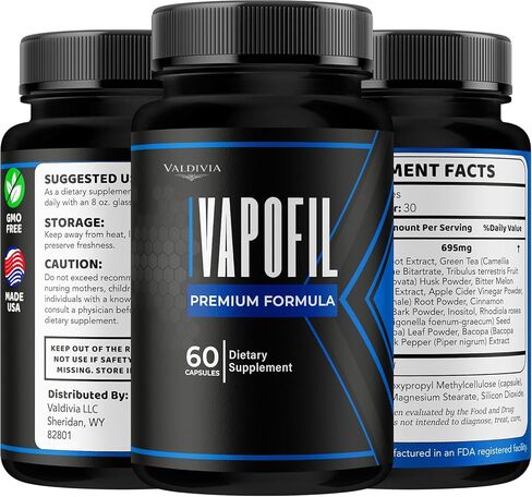 Vapofil Capsules - Official Vapofil Pills Advanced Premium Supplement Support - Maximum Strength, All Natural Vapofil Vitamin for Overall Health & Wellness Reviews, 120 Capsules for 2 Months in Saudi Arabia