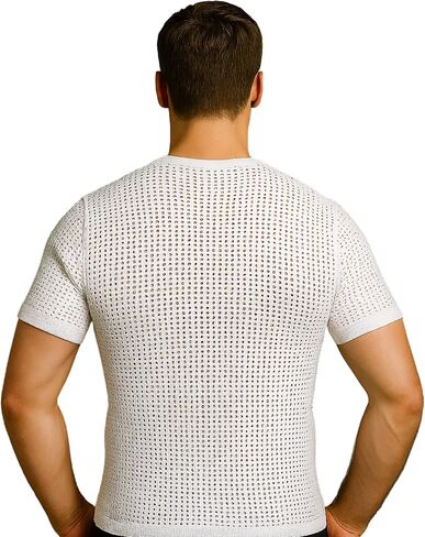 Insta Slim Made in USA Mesh Crew-Neck Shapewear Undershirt for Men. Tummy Control Slimming Body-Shaper & Back Support in Kuwait