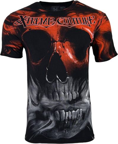 تي شيرت Xtreme Couture من Affliction للرجال باللون الأسود لاجون in Kuwait