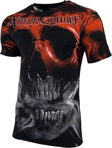 تي شيرت Xtreme Couture من Affliction للرجال باللون الأسود لاجون in Kuwait