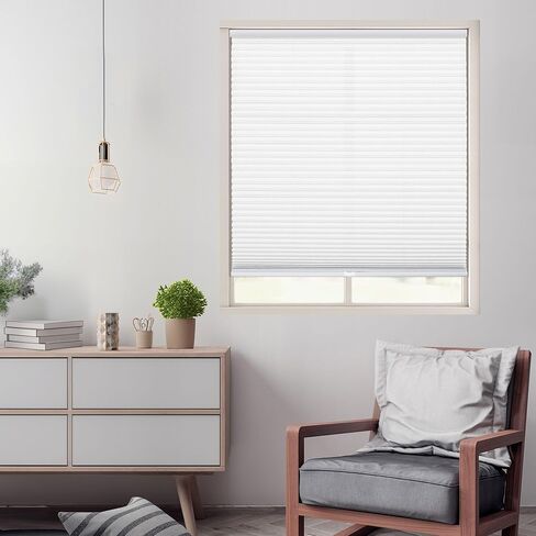 DEZ FURNISHINGS غطاء خلوي لاسلكي بمرشح للضوء مقاس 1 بوصة، عرض 26.5 بوصة × ارتفاع 48 بوصة، أبيض in Kuwait
