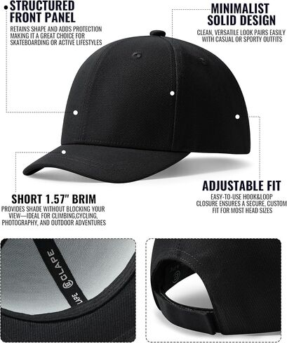 قبعة بيسبول قصيرة الحافة من Croogo للجنسين، قبعات كلاسيكية للرقص الهيب هوب، قبعة Snapback مناسبة لجميع المواسم in Kuwait
