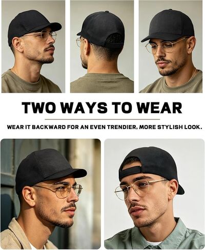 قبعة بيسبول قصيرة الحافة من Croogo للجنسين، قبعات كلاسيكية للرقص الهيب هوب، قبعة Snapback مناسبة لجميع المواسم in Kuwait