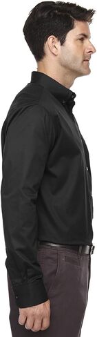 Core 365 Men's Operate Long-Sleeve Twill Shirt, 3XL, BLACK 703 in Saudi Arabia