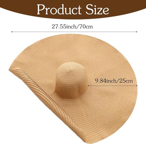 Avxdbr Oversized Beach Straw Hats for Women Foldable Large Sun Visor Hat Wide Floppy Roll Up Sun Hat for Travel Holiday Green in Saudi Arabia