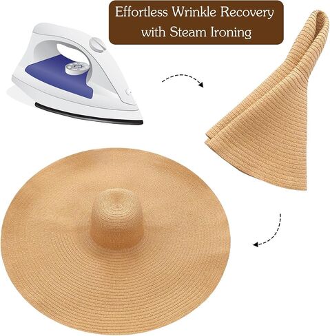 Avxdbr Oversized Beach Straw Hats for Women Foldable Large Sun Visor Hat Wide Floppy Roll Up Sun Hat for Travel Holiday Green in Saudi Arabia