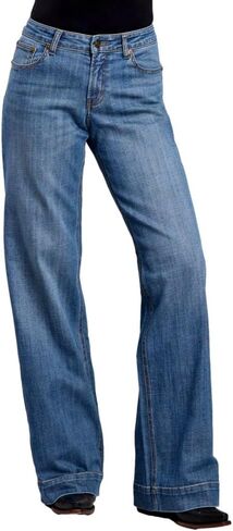Tin Haul Women's Mid Rise Stella Wide Leg Jeans in Kuwait