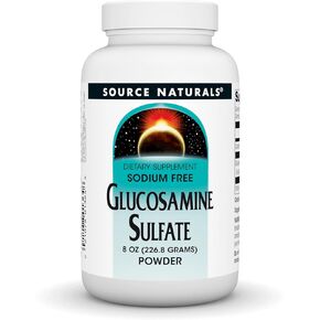 Source Naturals Glucosamine Sulfate, Sodium-Free Powder for Joint Support - 8 oz Powder