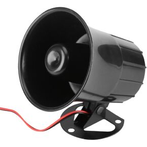 DC12V 15W Wired Security Alarm Siren Horn Loudspeaker Outdoor with Bracket for Home Security System