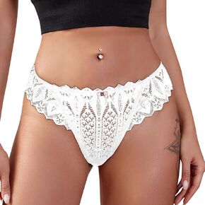 Banamic Women's Lace Underwear Breathable Panties Sexy Underwear