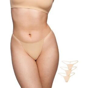 MagneticFit Thongs for Women Sexy Underwear T back G String Thong Seamless Stretch Tagless Panties 3 Pack