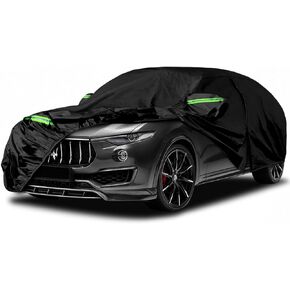 Waterproof Car Covers Replace for 2013-2024 Maserati Ghibli, 6 Layers All Weather Custom-fit Car Cover with Zipper Door & Windproof Bands for Snow Rain Dust Hail Protection (Ghibli)