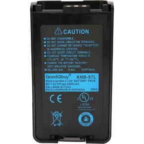 7.4V 2000mAh Li-ion Replacement walkie talkie Battery Pack KNB-24 KNB-24L KNB-35 KNB-35L KNB-56 KNB-56L KNB-57 KNB-57L for Kenwood Radio TK-2140 TK-3140 TK-2148 TK-3148 TK-2160 TK-2170TK-3160