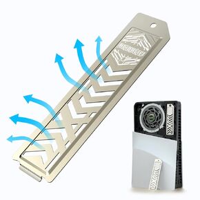 ACIDALIE PS5 Slim M.2 SSD Heatsink Expansion Slot | Metal Cover Heat Dissipation Hole | PS5 New Ventilation Hole (Silver)