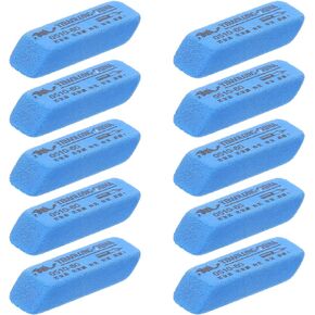 ARTIBETTER 10pcs Fret Erasers Guitar Fret Polishing Abrasive Rubber Blocks Guitar Fretwire Polishing Rubber Fret Polishing Erasers for Cleaning Guitar Bass Ukulele Blue