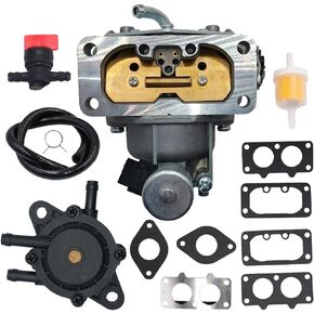 Carburetor fit for Kawasaki FH721V FH641V FH601V FH661V FH680V FX801V 22HP Engine Carb with Fuel Pump Gaskets Replaces 15004-0757 15003-7094 15004-1005 15004-1010 15004-0763 15003-0940