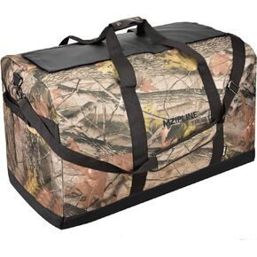 MZIPLINE Smell Proof Duffle Bag,130L Foldable Travel Duffel Bag Large Scent Odor Proof Sport Gym Overnight Weekender Bag,Big Capacity Smell Proof Stash Travel Duffel Bag With Carbon Lining