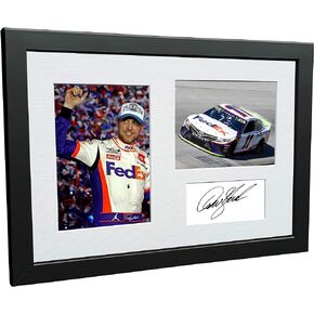 Kitbags & Lockers 12x8 A4 Denny Hamlin NASCAR No. 11 Toyota Camry Signed Autographed Photo Photograph Picture Frame Poster Gift
