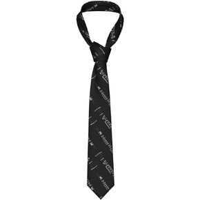 Men Classic Clarinet Musical Instrument Necktie Skinny Fashion Casual Formal Tie For Business Party Wedding Daily Dress