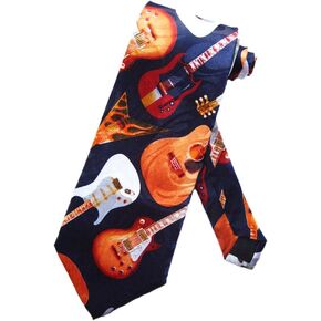 Steven Harris Guitar Ties Mens Electric and Acoustic Guitars Neckties