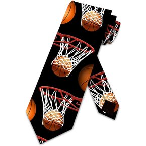 Basketball Ties Mens Sports Necktie
