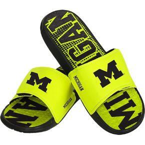 FOCO Michigan Wolverines NCAA Mens Highlights Gel Slide - XL
