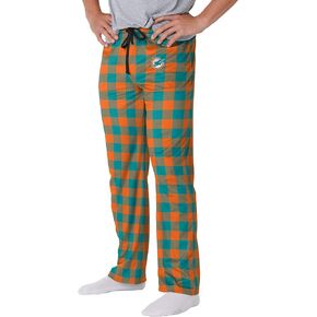 FOCO Miami Dolphins NFL Mens Buffalo Check Lounge Pants - S