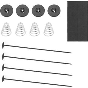 Electric Fan Mounting Kit,Radiator Fan Zip Ties with Snaps,Springs,Foam Pads,Universal Transmission Cooler Kit Car Accessories for Electric Cooling Fan and Transmission Cooler (2PCS)