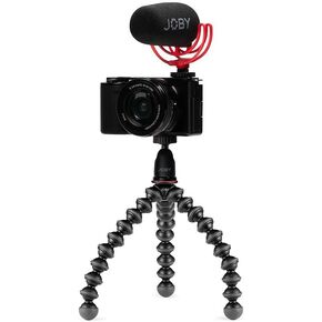 JOBY Essential Vlogger Kit, GorillaPod Camera Vlogging Kit (GorillaPod 1K Flexible Tripod, On-camera Wavo Microphone, TRR Cables), Vlog Camera Kit, Youtuber Kit, Entry Level Camera Content Creator Kit