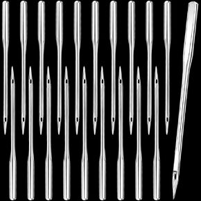 OIIKI 20PCS Size 100/16 Sewing Machine Needles, Universal Standard Home Sewing Machine Needles for Fabrics, Heavy Canvas, Denim, Padded Clothing
