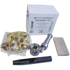 C. S. Osborne and Co. No. K235-5"Set it Your Self" Home/Hobby Tool and Grommet Kit - BRASS Size 5 (MPN # 13304)