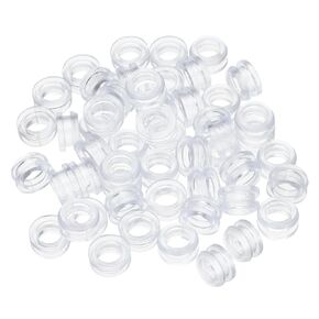uxcell 50 PCS 8mm x 13mm Mount Dia 9.5mm Clear Rubber Wiring Grommets Gasket Ring Cable Protector