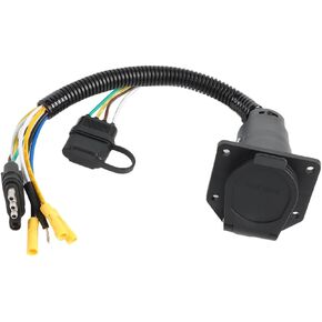 7 Way to 4 Way Trailer Plug Adapter - Trailer Wiring Harness Kit Compatible with 2007-2013 Toyota Tundra, Trailer Wire Connector, Vehicle-Side Connector