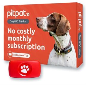 جهاز تعقب PitPat GPS للكلاب - بدون رسوم اشتراك - مناسب لجميع الكلاب ويناسب جميع الياقات - جهاز تعقب ذكي للأنشطة، تتبع عبر الأقمار الصناعية مع نطاق غير محدود - جهاز تعقب الحيوانات الأليفة مقاوم للماء بنسبة 100% (أحمر) in Kuwait