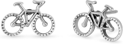 Boma Jewelry Sterling Bicycle Mountain Bike Stud Earrings in Saudi Arabia