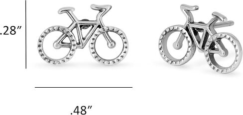 Boma Jewelry Sterling Bicycle Mountain Bike Stud Earrings in Saudi Arabia