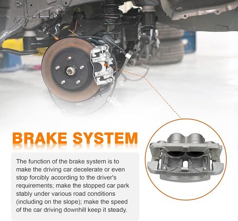 DRIVESTAR 18B4860 18B4861 Front Brake Calipers for Ford 2004 2005 F150/ 2005 Lobo, OE-Quality New Disc Brake Caliper Front Pair in Kuwait