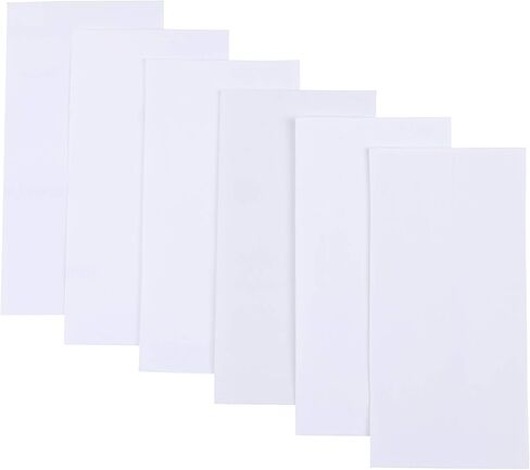 I-MART 6 قطع رقعة إصلاح بيضاء، رقع نايلون ذاتية اللصق لنسيج السترة السفلية، 8 × 4 بوصة in Kuwait