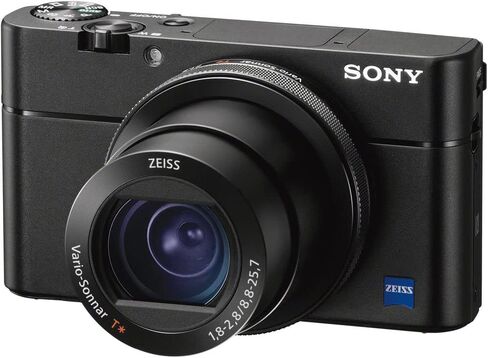 كاميرا سوني سايبر شوت DSC-RX100 VA الرقمية (DSC-RX100M5A/B) + حافظة + بطاقة 64 جيجابايت + بطارية NP-BX1 + قارئ بطاقات + برنامج Corel للصور + شاحن + حامل ثلاثي القوائم مرن + محفظة ذاكرة + المزيد (متجددة) in Saudi Arabia