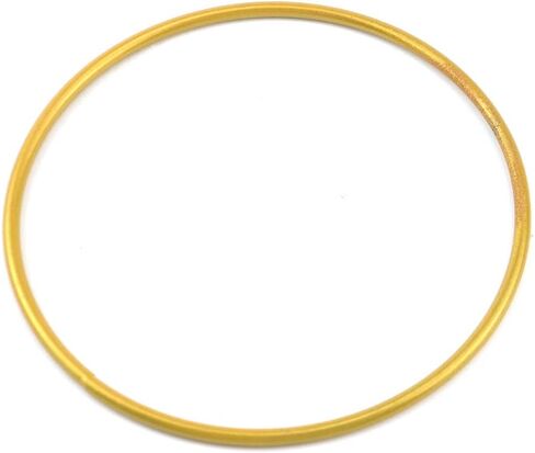 12 قطعة حلقات معدنية بطول 10.16 سم ريح الرنين أكاليل هولا هوبس الذهبية in Kuwait