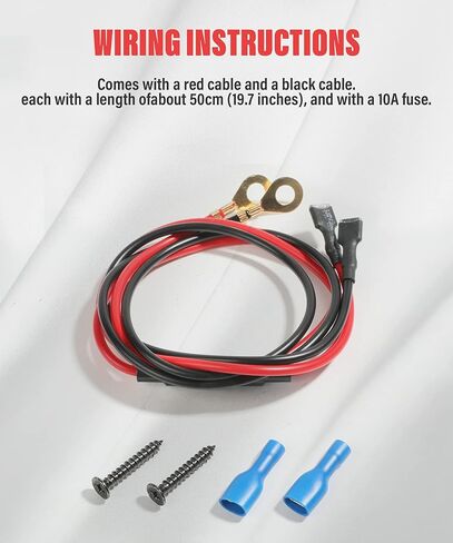 مقبس ولاعة السجائر 12 فولت، مخرج طاقة تيار مستمر تلقائي مع صمام سلكي وغطاء مقاوم للماء، قابس مقاوم للماء 12 فولت استبدال مخرج الطاقة للقوارب البحرية والدراجات النارية سكوتر RV ATU UTV in Kuwait